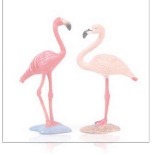 Flamingo Toy Garage Decorate Toys Cake Ornament Simulation K